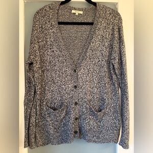 Madewell Gray Marled Cardigan